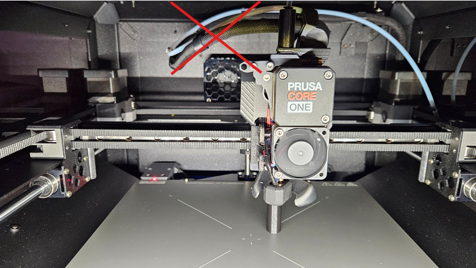 CORE One MMU3 Extruder Cable sag solution. Only Tywrap needed!
