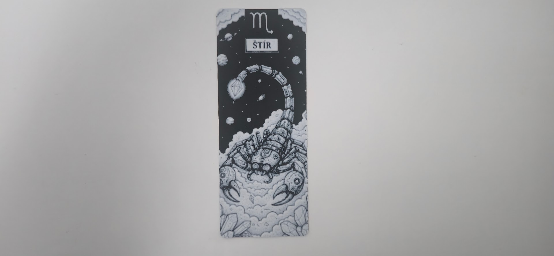 Mechanical Scorpio Cosmic Zodiac Bookmark