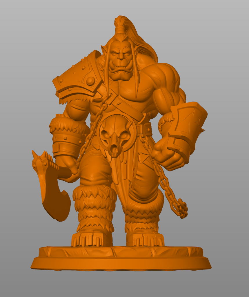 World of Warcraft Garrosh Hellscream statue