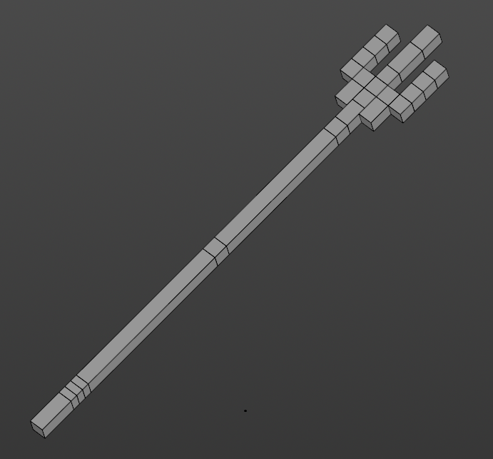 Miniatura 2 do modelo 3D Minecraft Trident