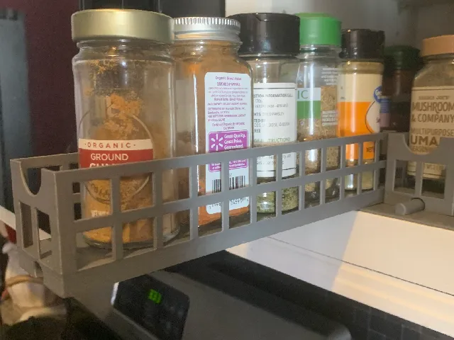 Minimalist Spice Cabinet Organizer Sliding Spice Rack