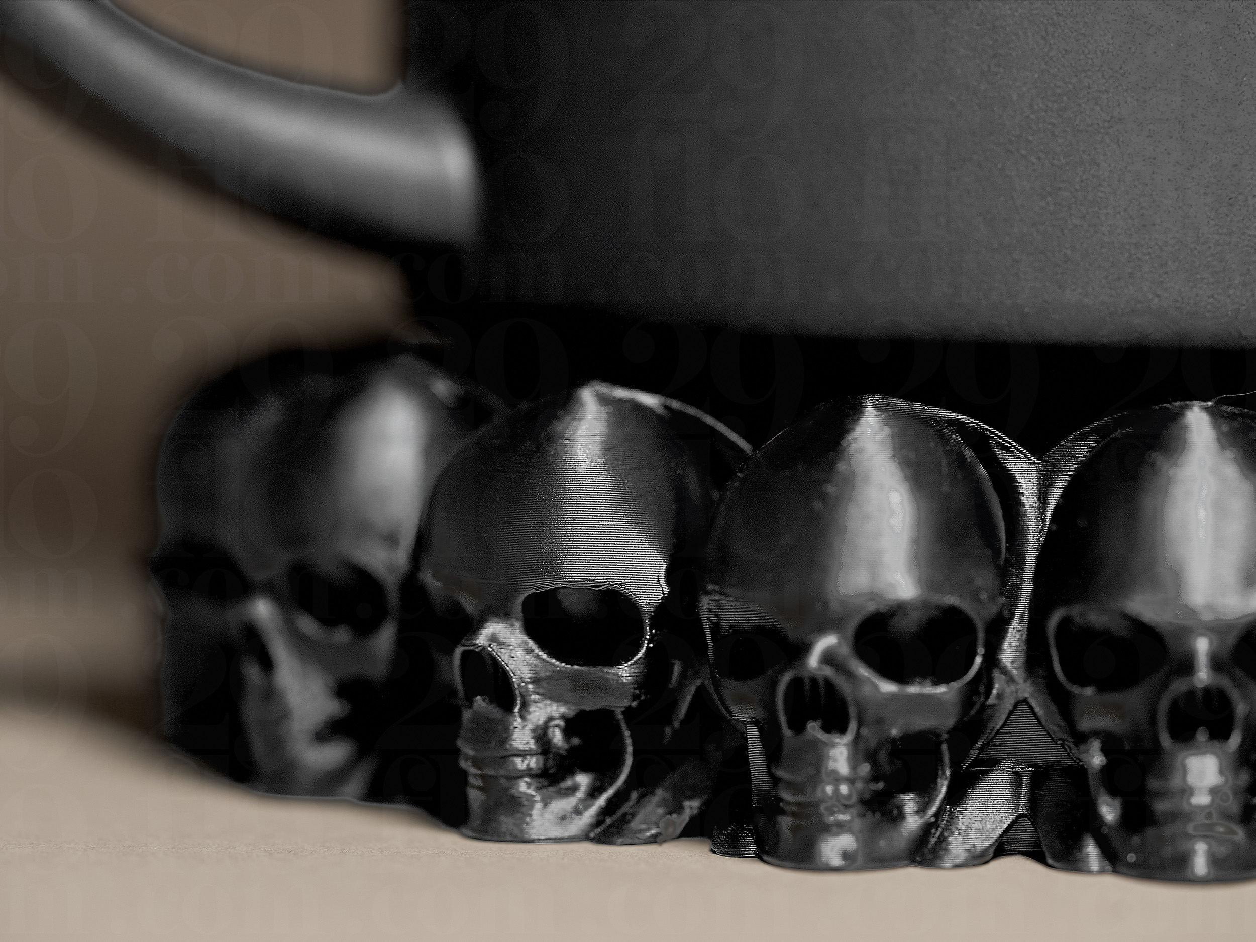 Miniatura 3 do modelo 3D Skull Coaster