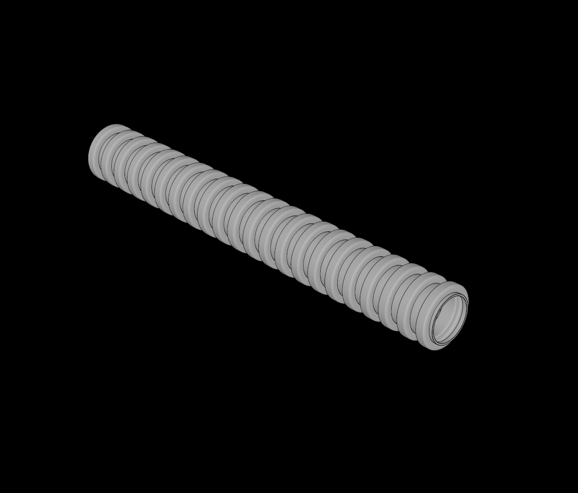 Lego Compatible (57719.dat) Technic Ribbed Hose  7L