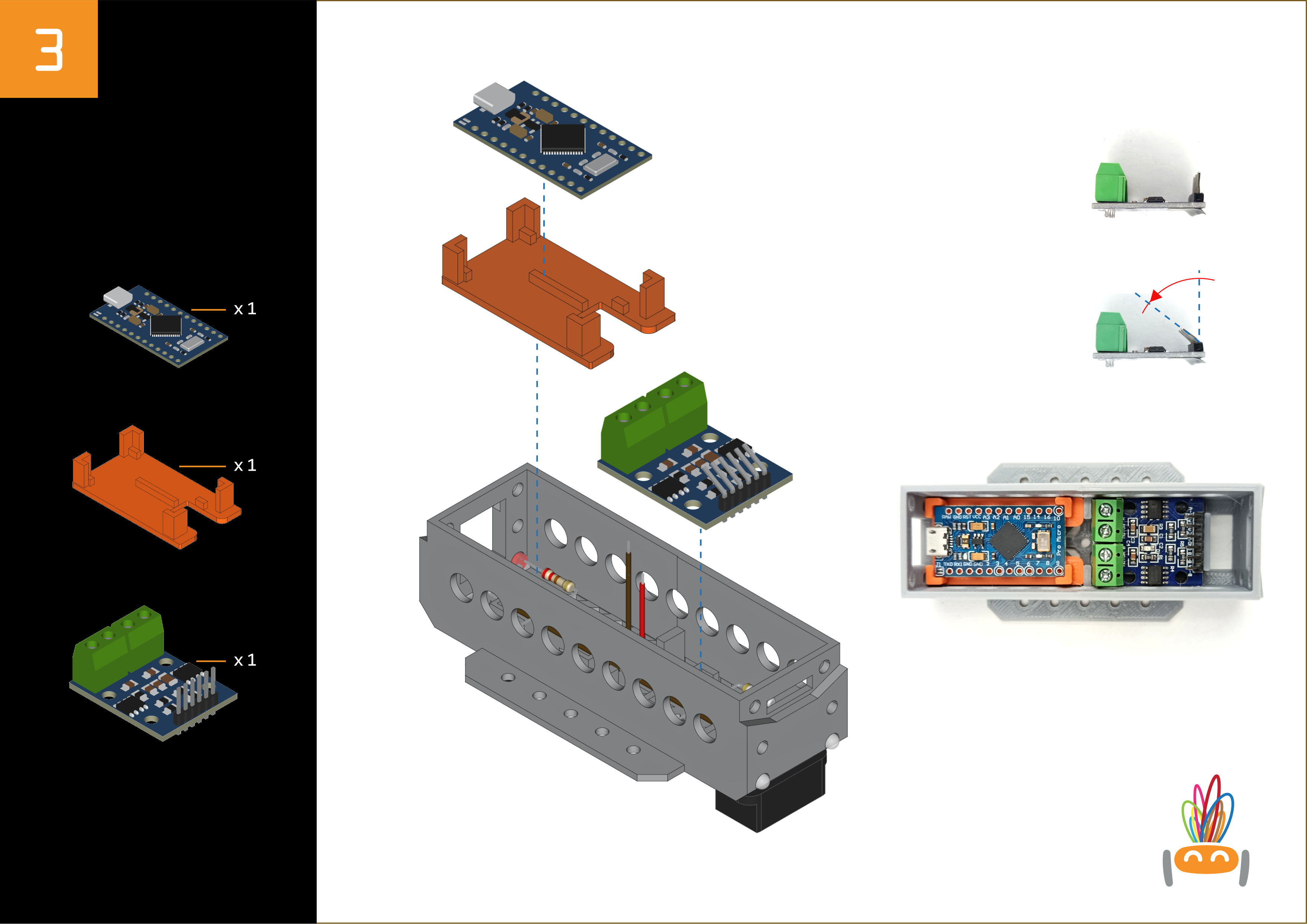 Thumbnail 6 of 3D model Educational Arduino Robot: Line Follower, Obstacle Avoidance, Light Sensor