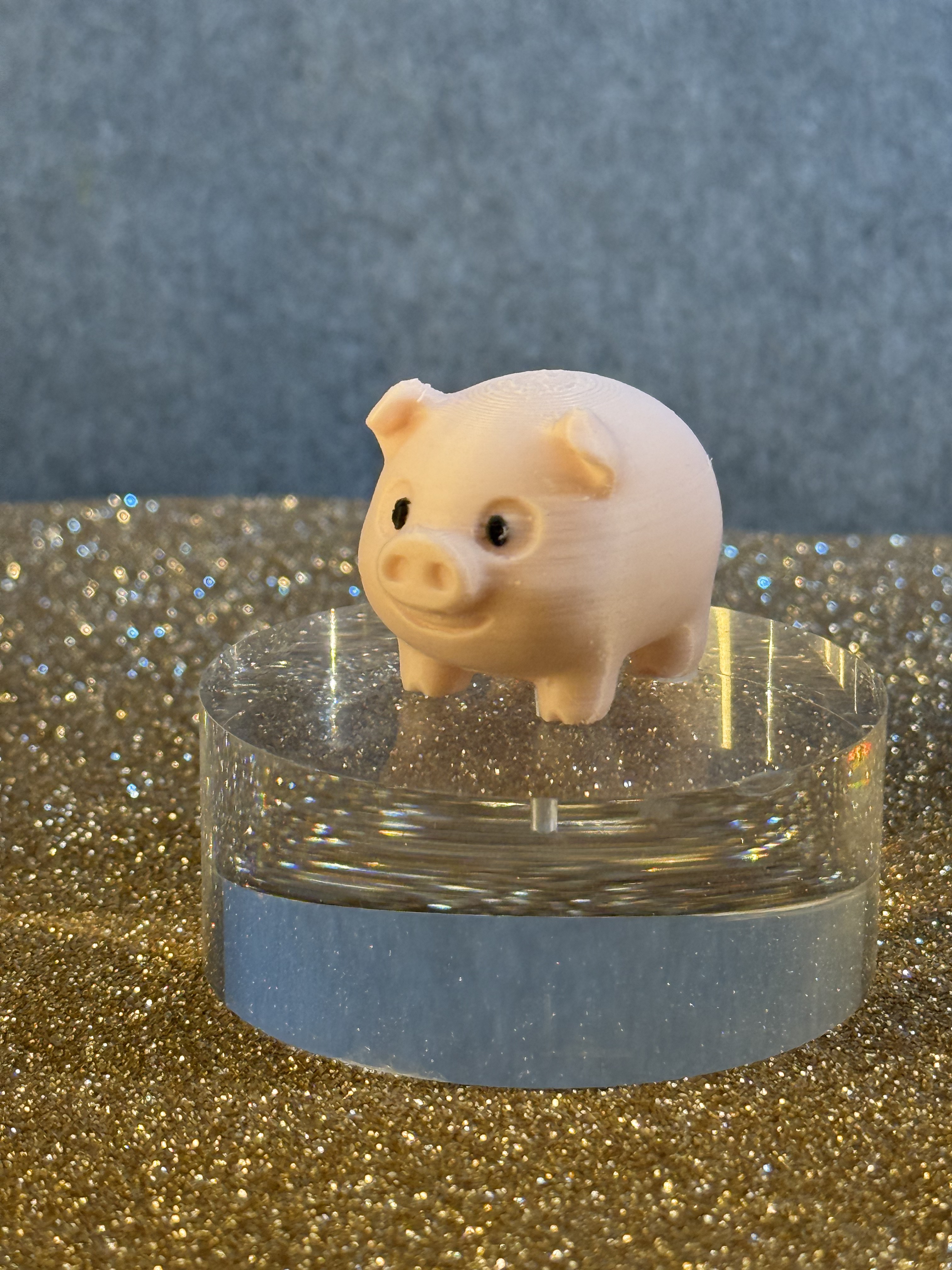 Miniatura 3 do modelo 3D Tiny Cute Pig – Beginner Friendly Print