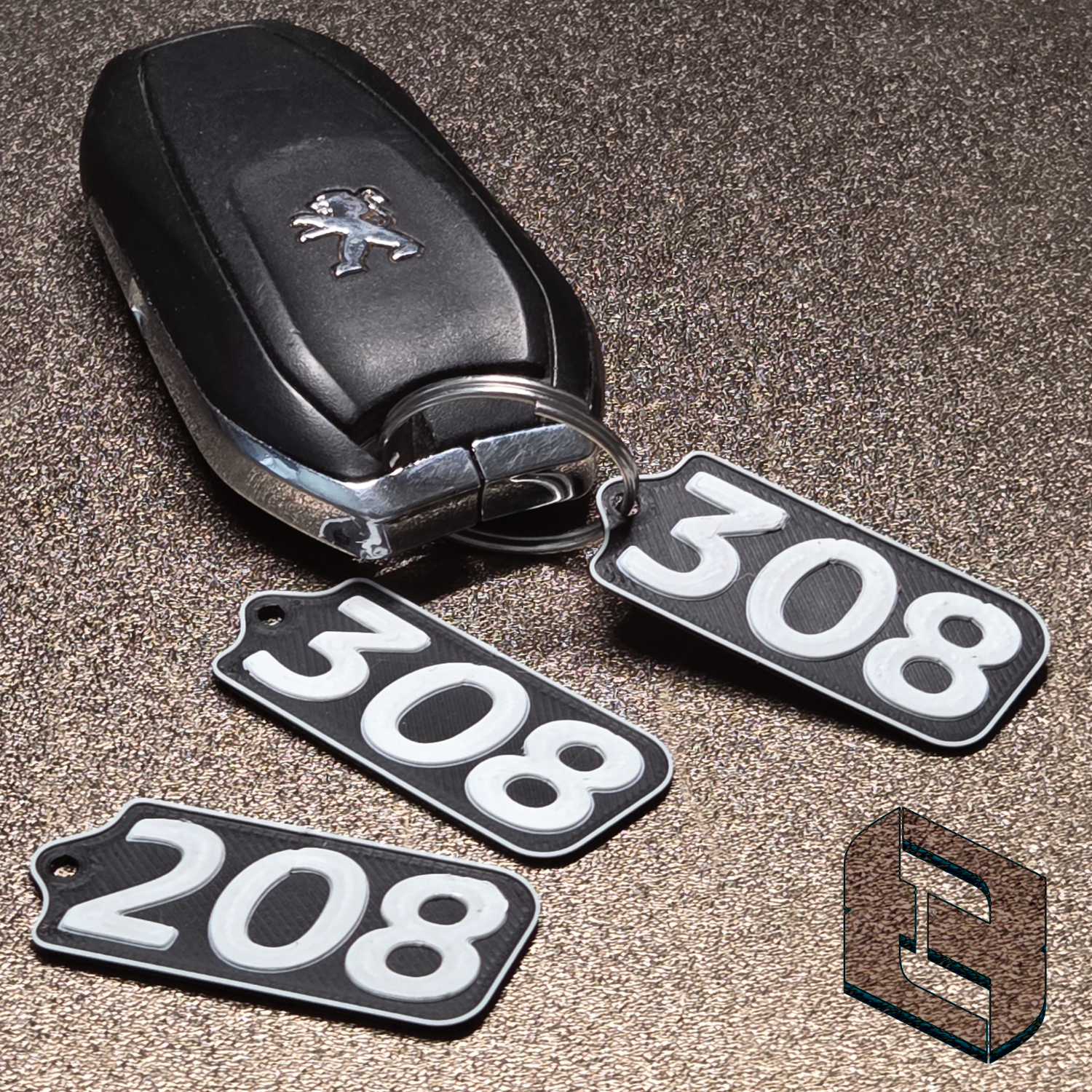 PEUGEOT 208 & 308 KEY CHAIN
