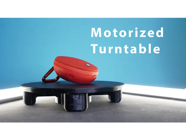 Motorized turntable by makerunit, Download free STL model