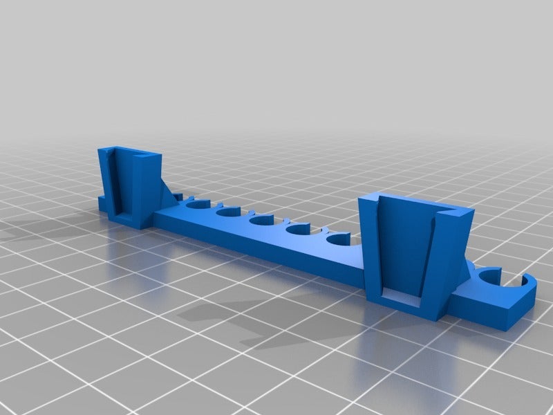 Miniatura 2 do modelo 3D MultiClip universal cable holder