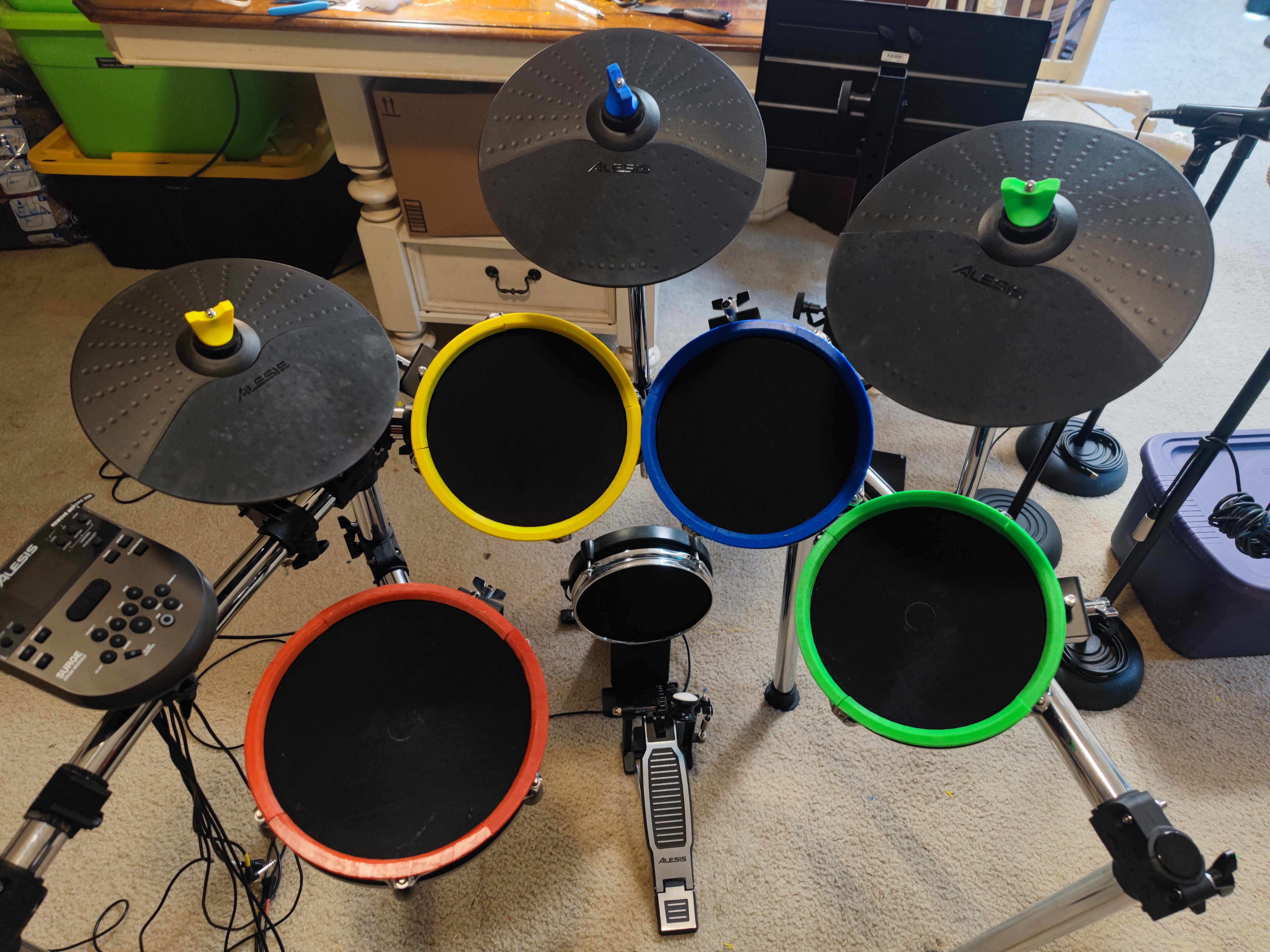Alesis Surge MIDI Drum Rim Covers for Rock Band