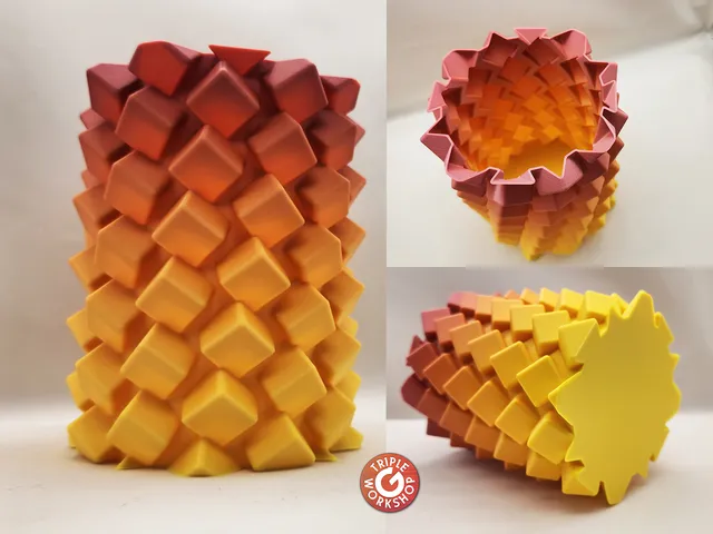 ◇ Sugar Cube Spiral Vase ◇