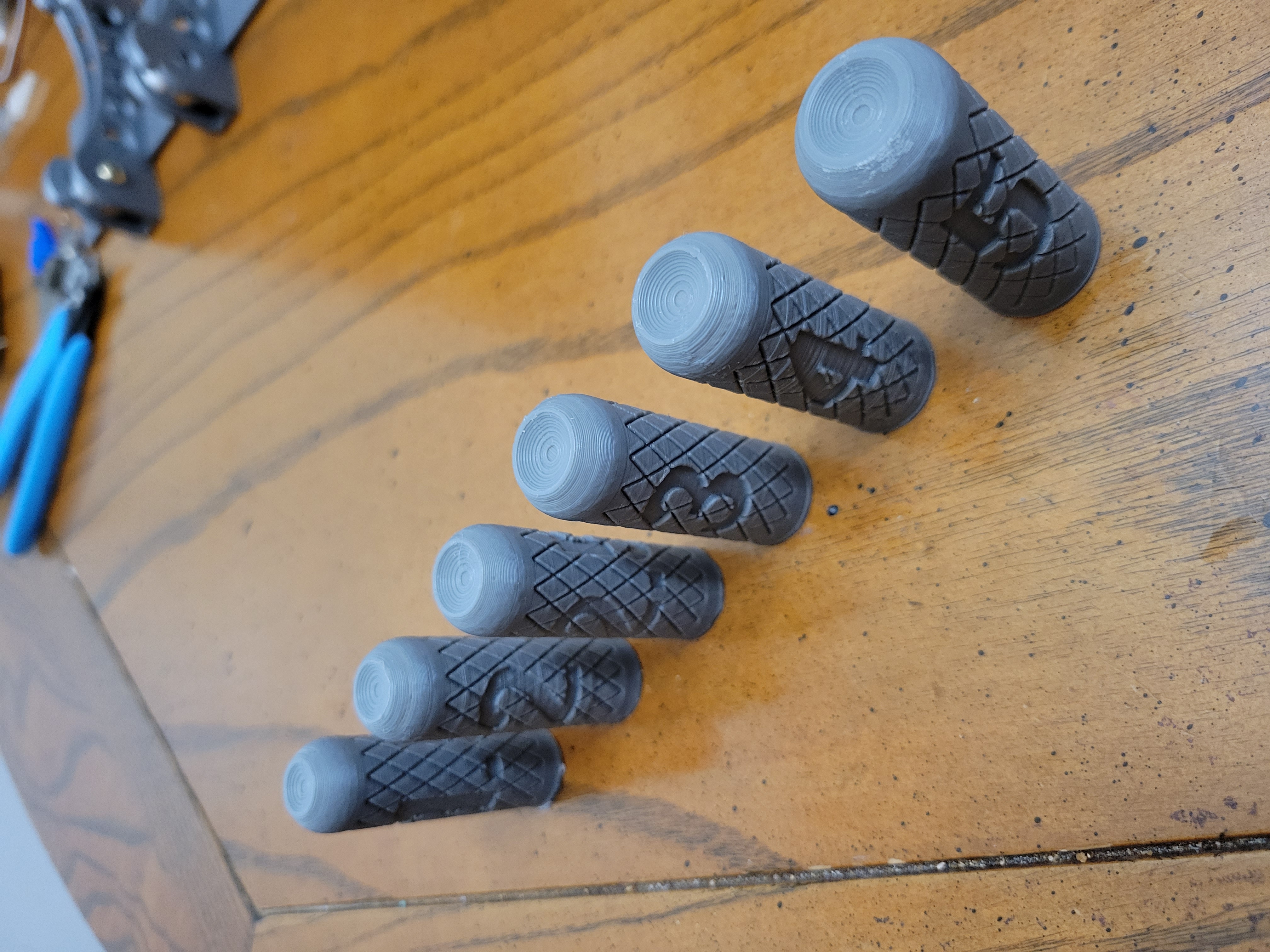 Allen Key grips with size and dimple on top 3D model thumbnail