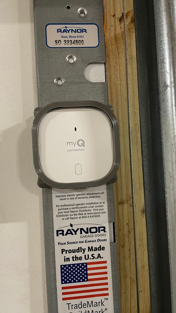 Chamberlain myQ door sensor mount by Guy Download free STL