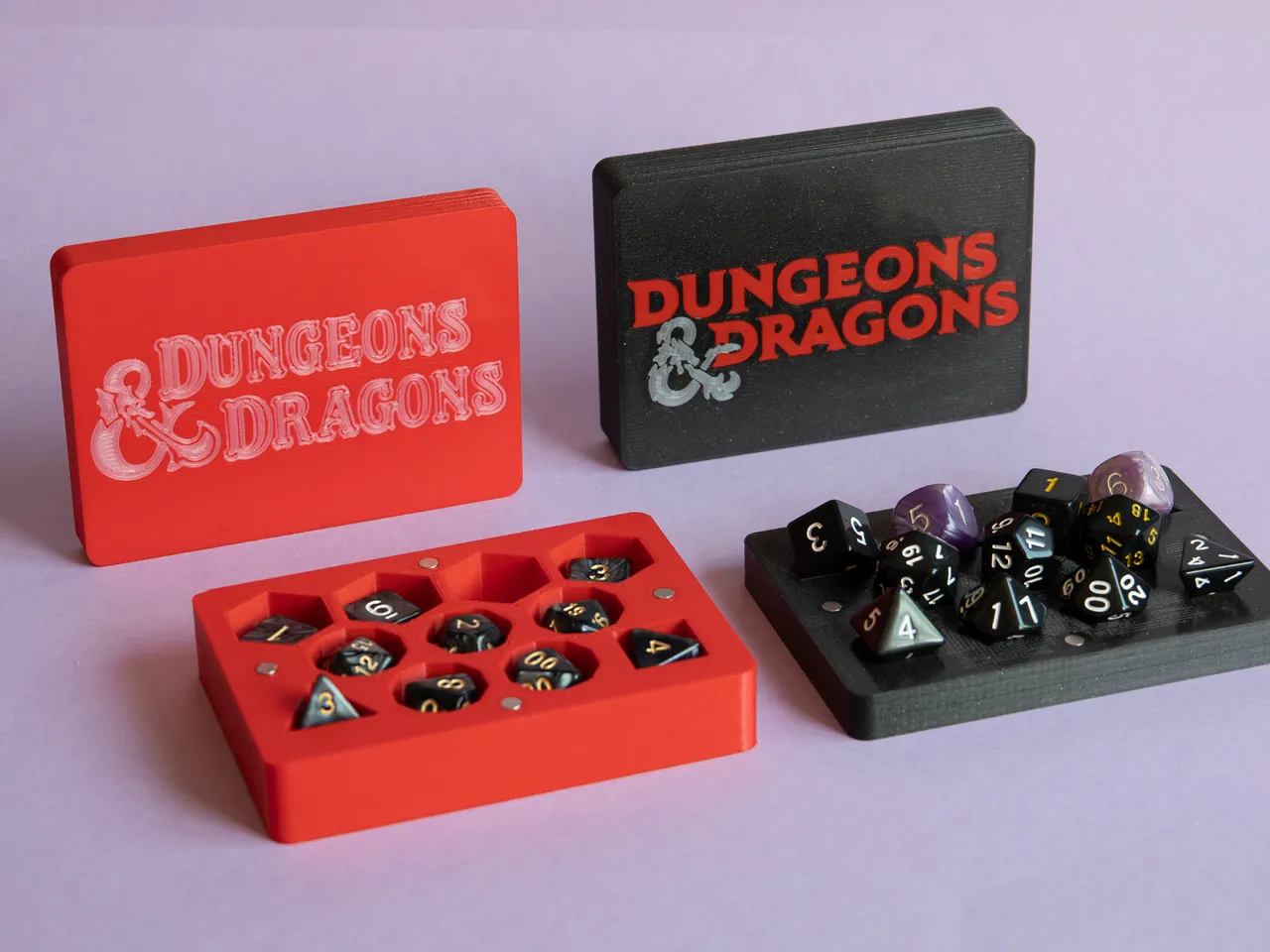 STL file Dice & Mini Storage Box / Organiser - Dungeons & Dragons