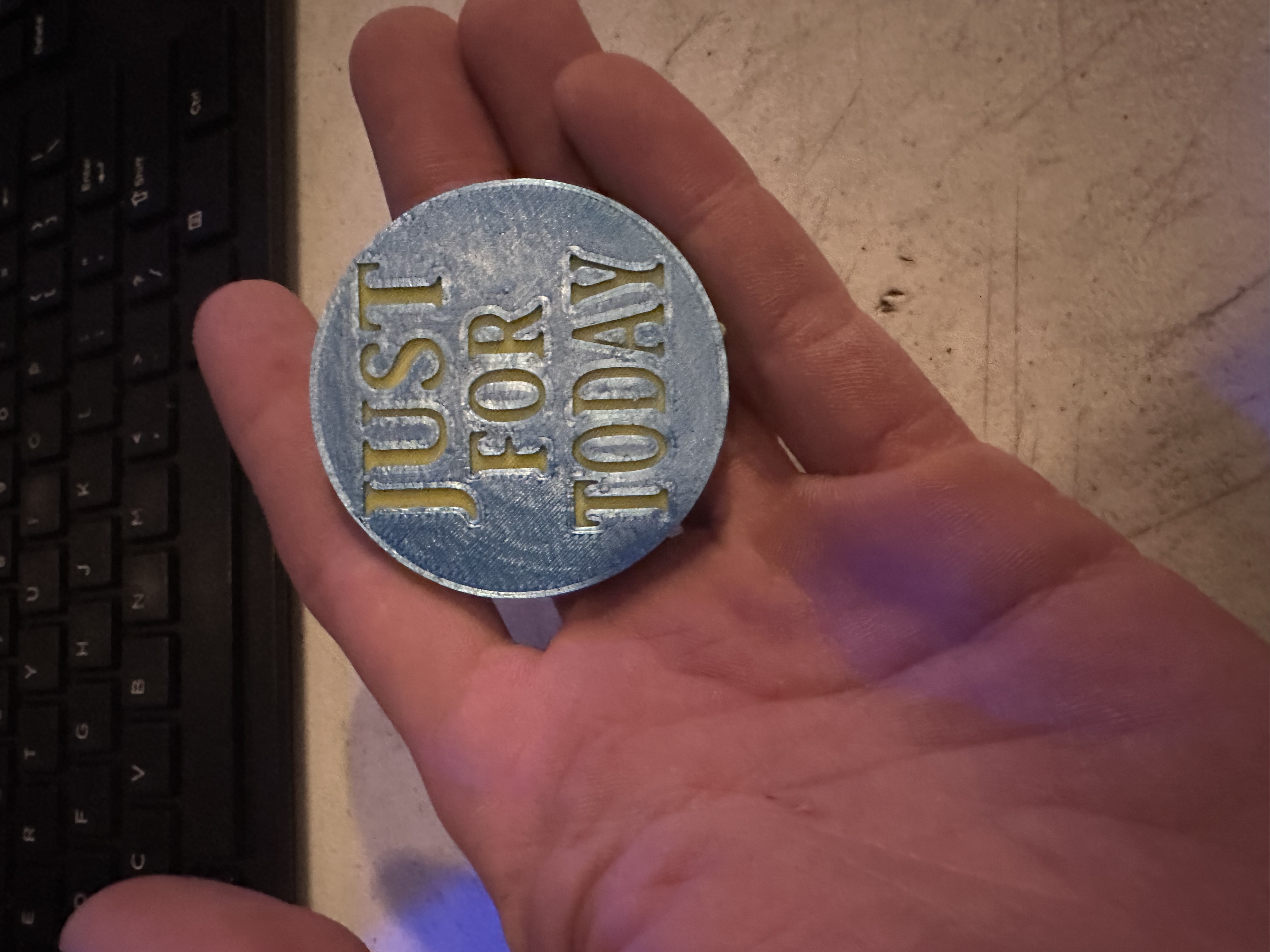 Na just for today coin by pinknick download free stl model