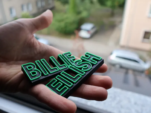 Billie EIlish Stand Logo Text - Drak