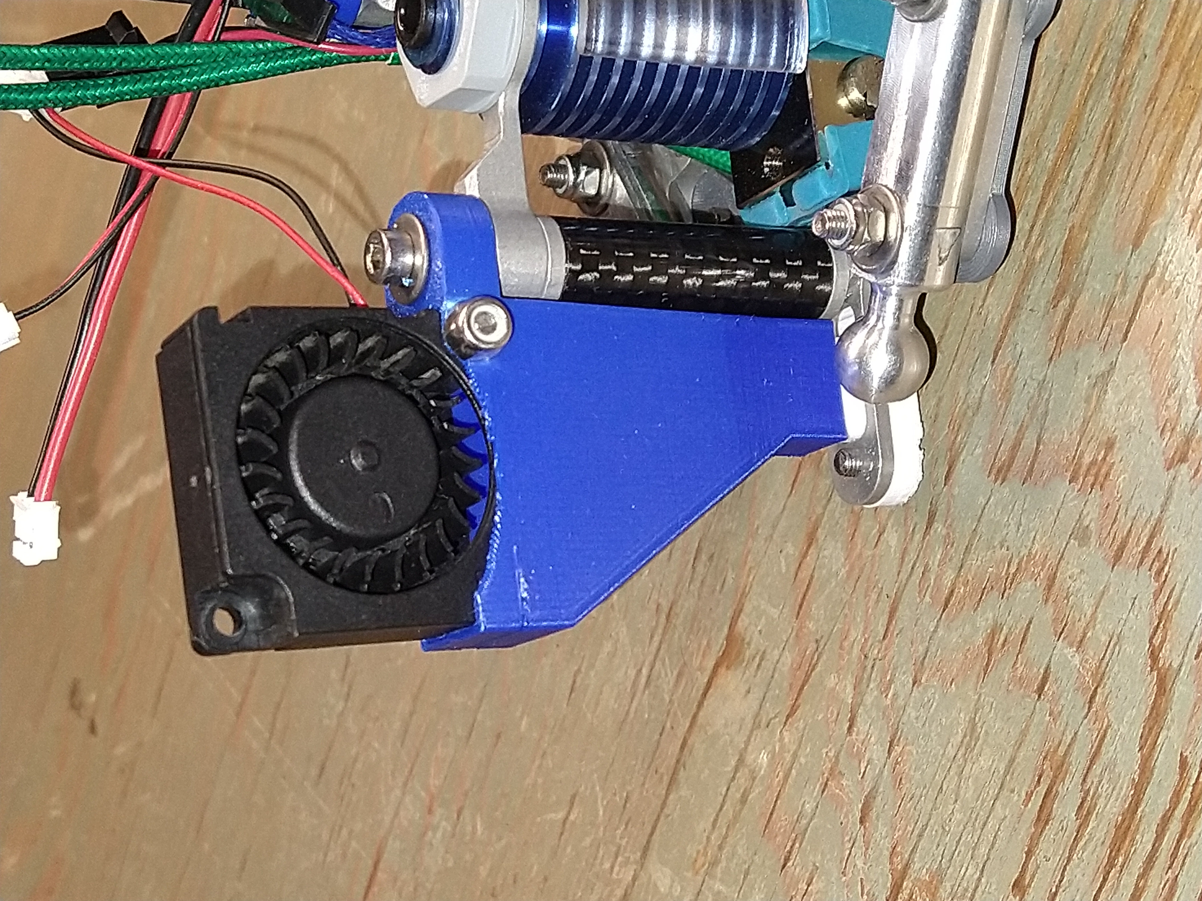 Delta 713Maker Aluminum Rostock Effector Plate 3010 Part Cooling Blower Mount for Kossel