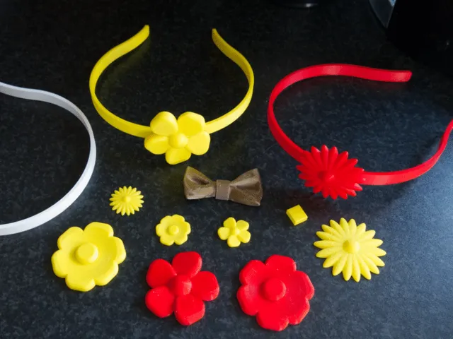 Headband, Flowers and Bows