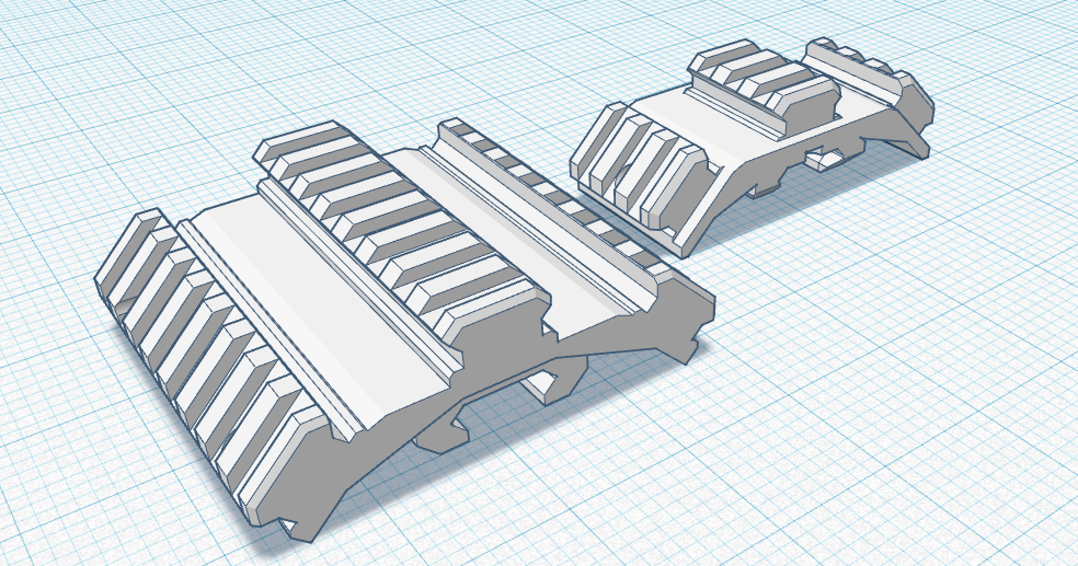 MMS 3-Rail Spread Mounts V1 (Large&Small) by Hellforge Actual ...