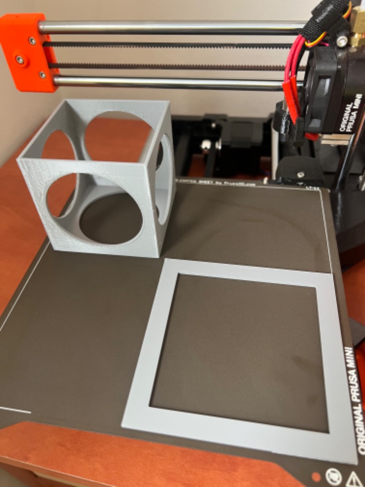Test square and test cube to check skewness