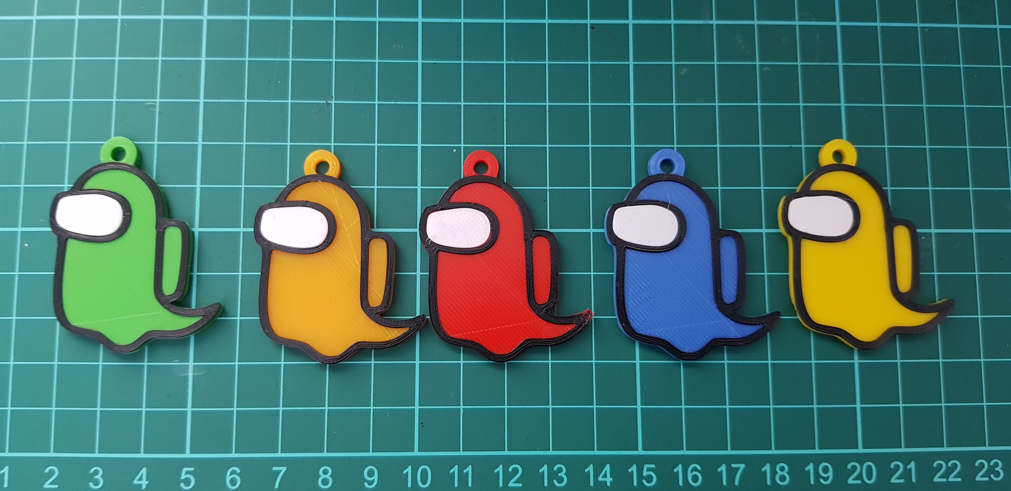 Among Us Gost Keychain