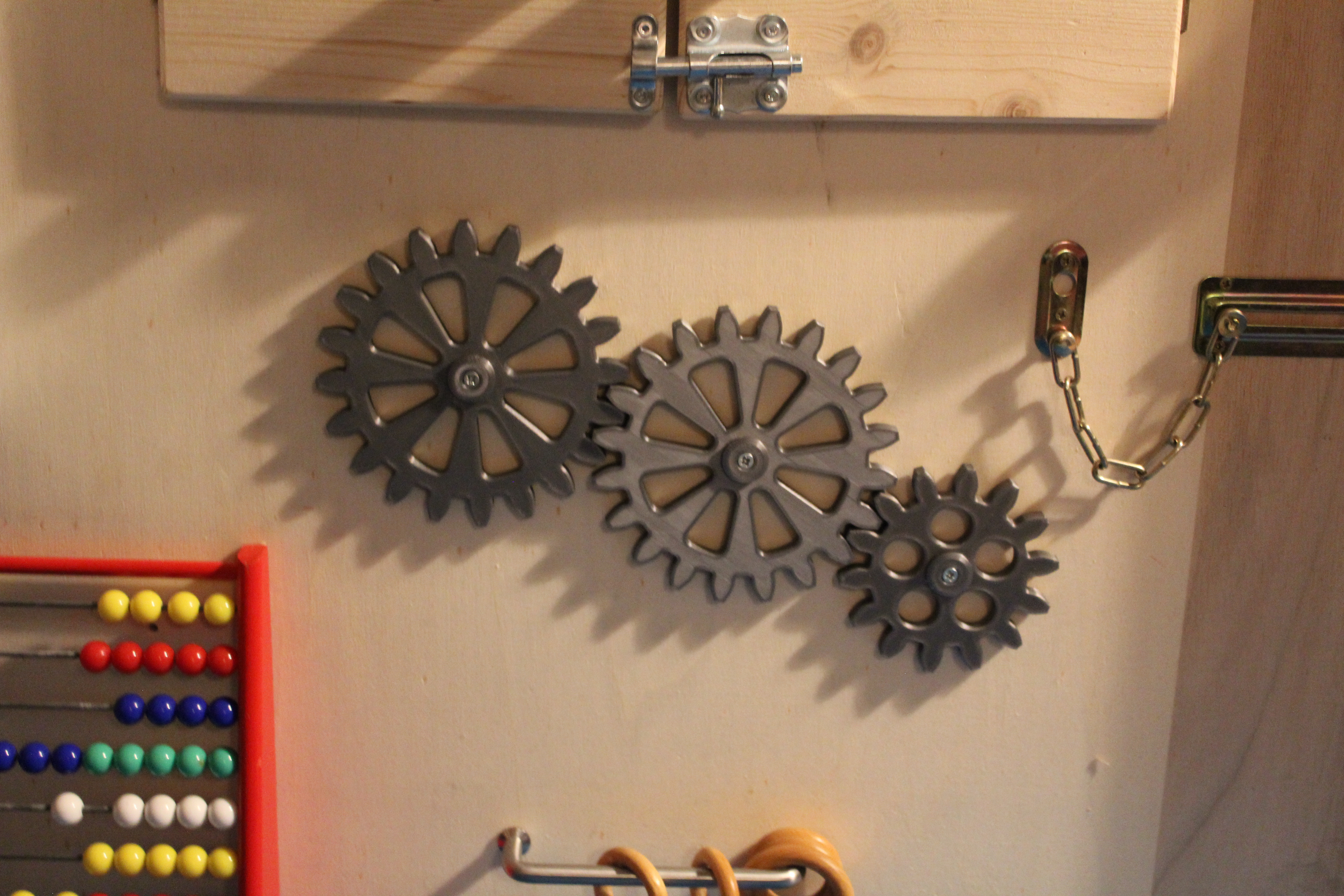 Gears for Busyboard (toddler)