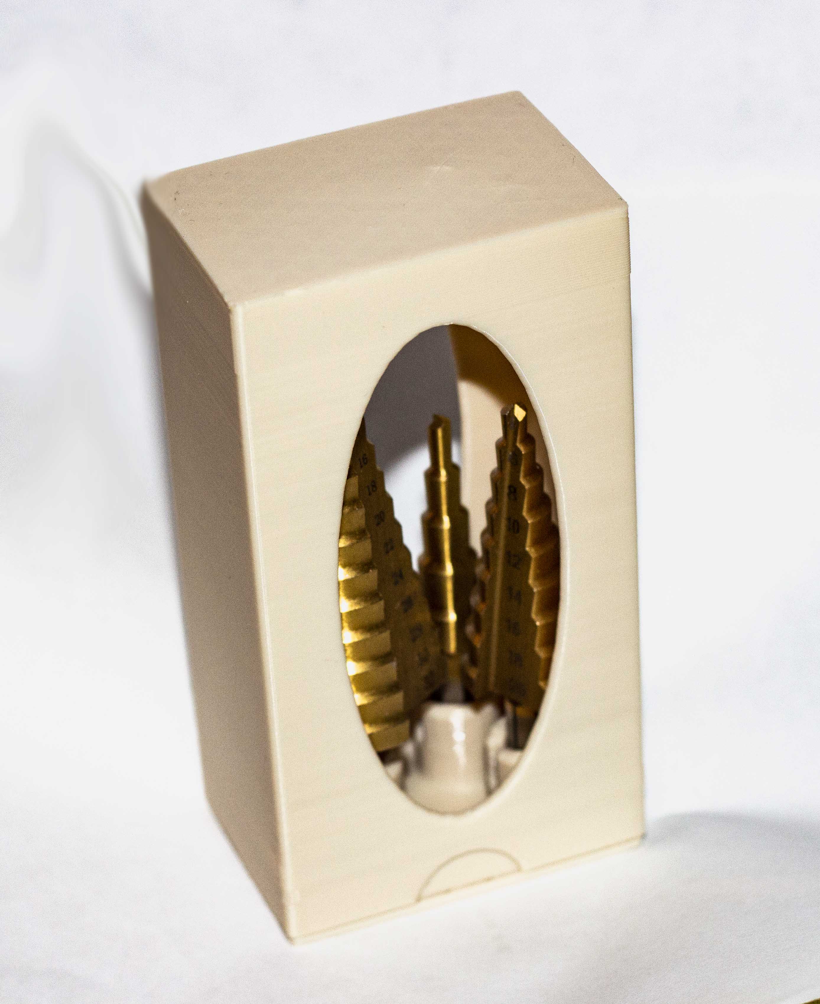 Miniatura 2 do modelo 3D Compact box with step drills