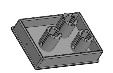 Miniatura 3 do modelo 3D Compact box with step drills