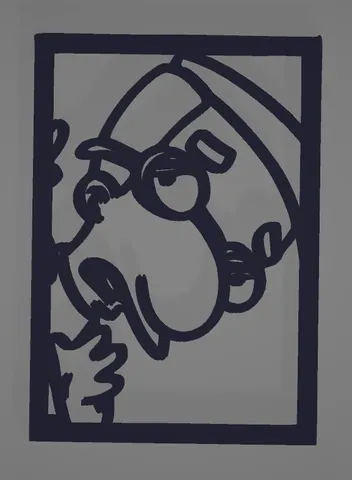 Milhouse Frame wall art