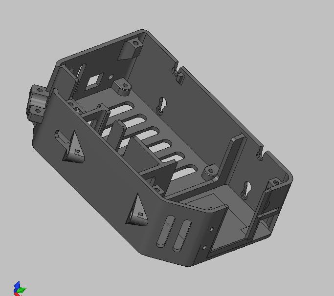 Big Einsy case with Bottom Cooling Fan V3.0 3D model thumbnail