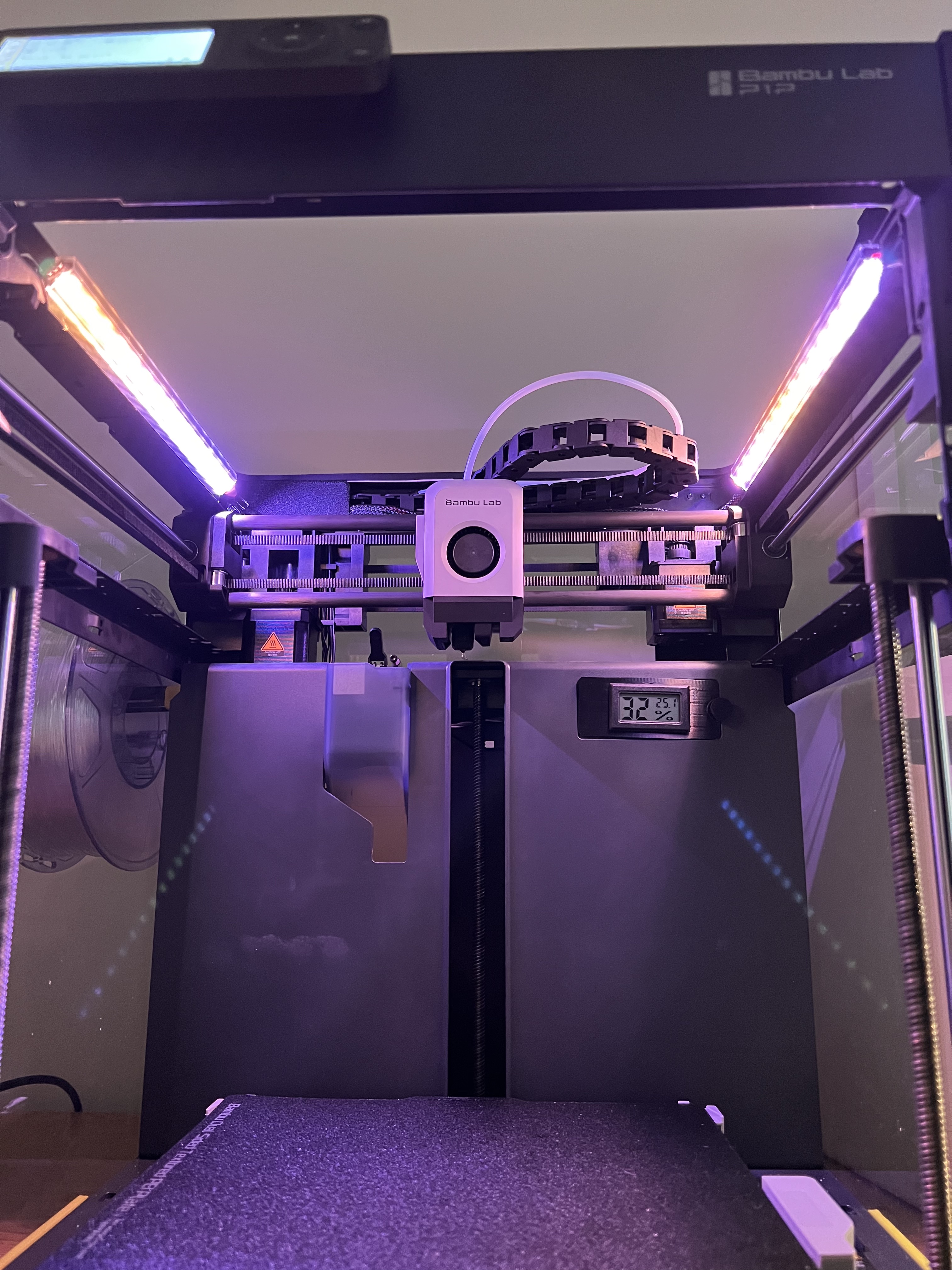 Bambu lab p1p or x1 led strip channel