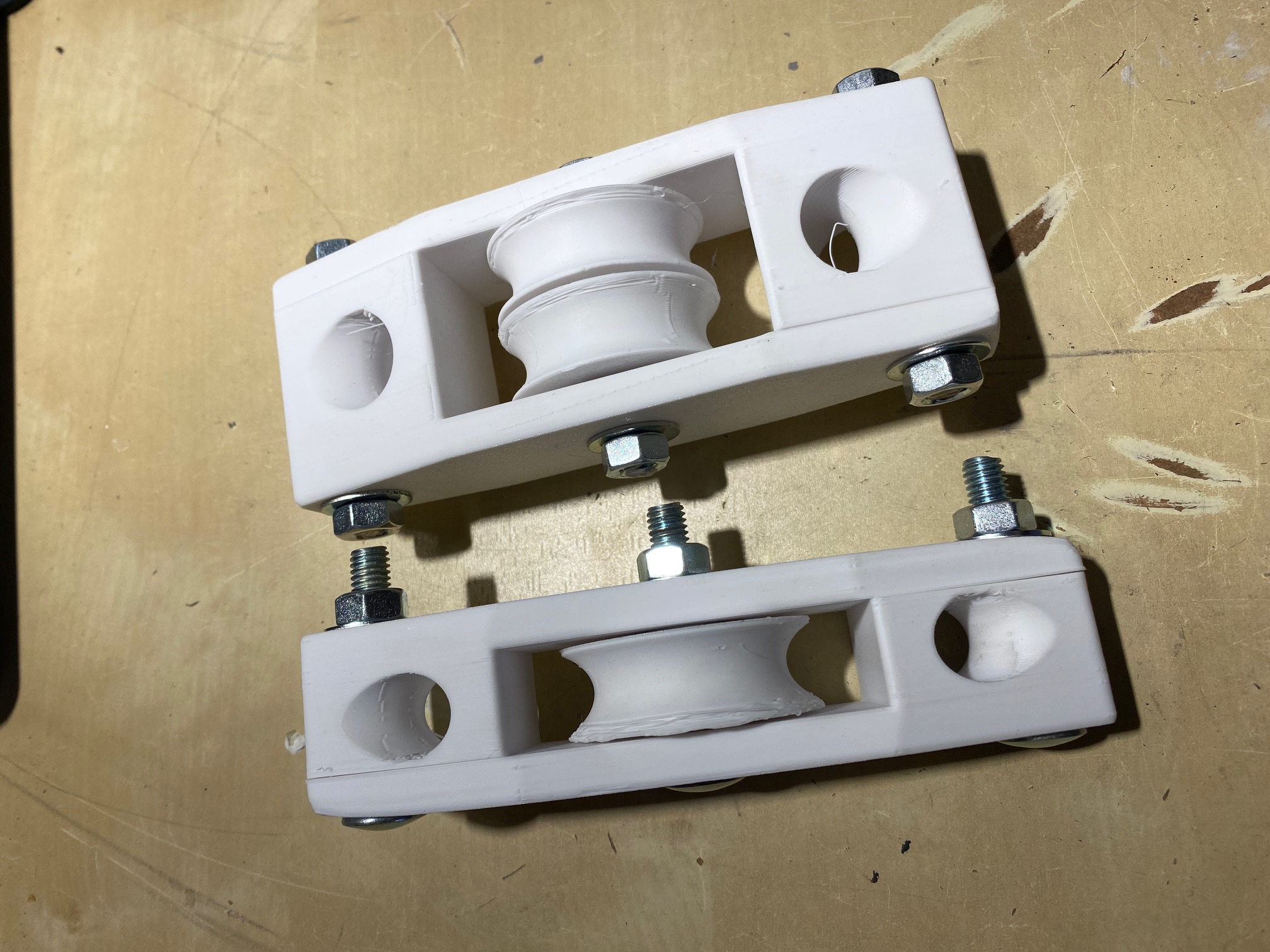 Strong Single and Double Pulley for rope (608 bearings)