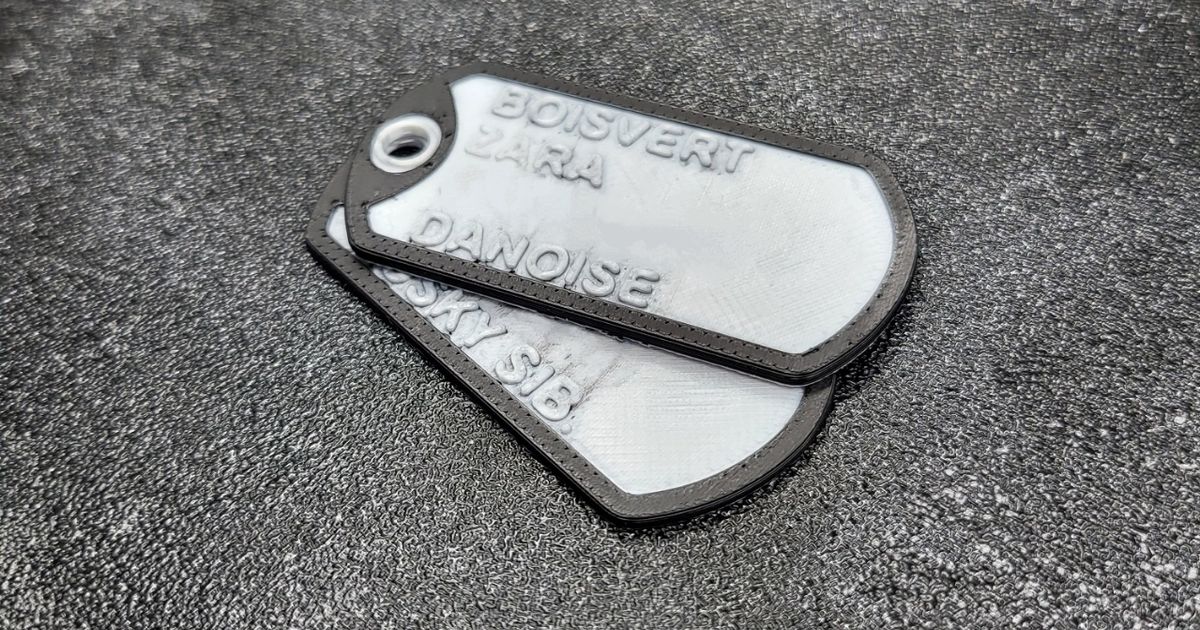Dog tag 3d print discount