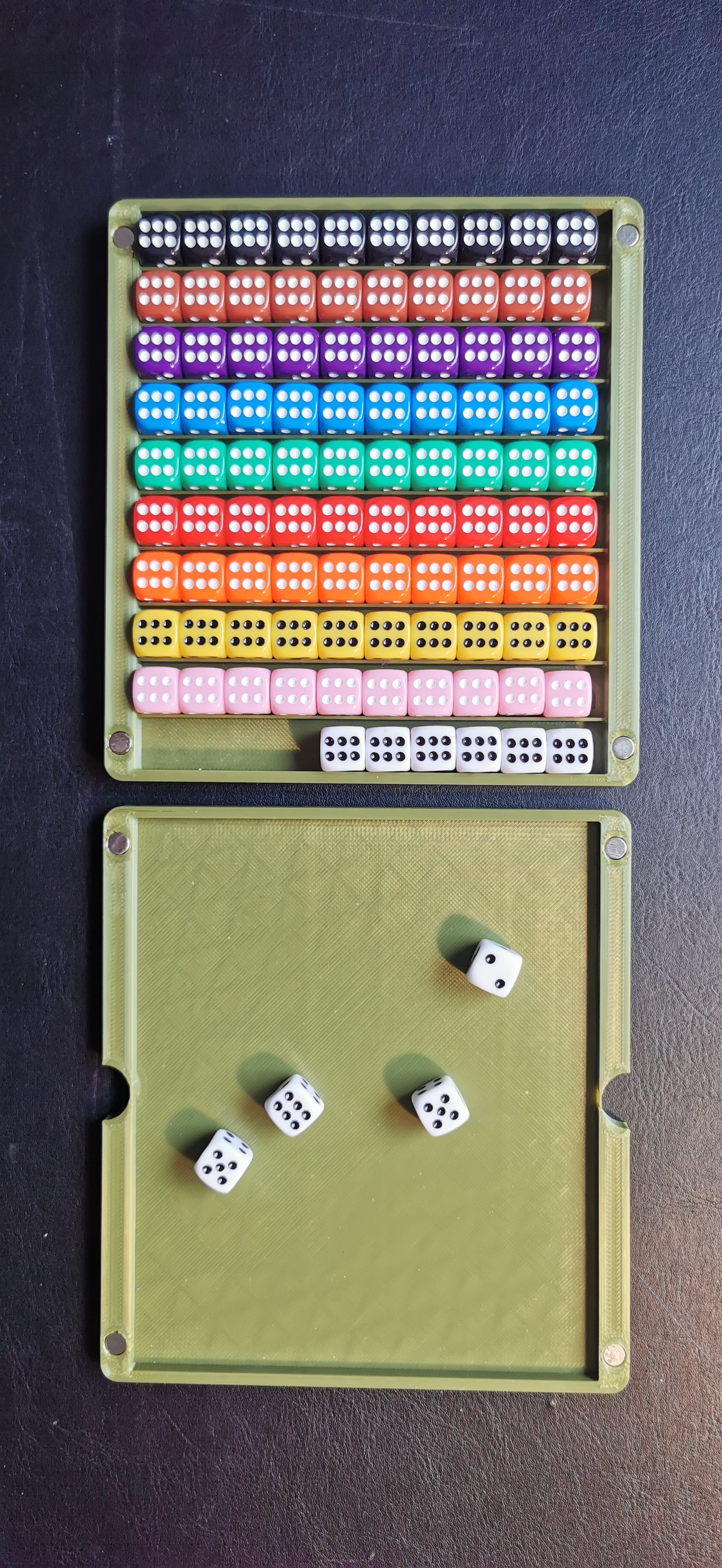 STL file Dice Pro Keeper 30 x 12mm compact dice storage box by PRODICER  🎲・3D printer model to download・Cults