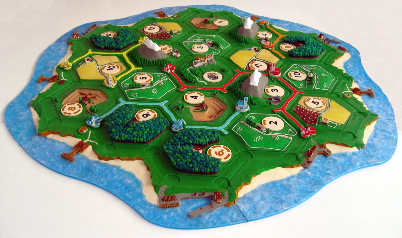 New 3D ' Settlers of Catan' Edition Board Game