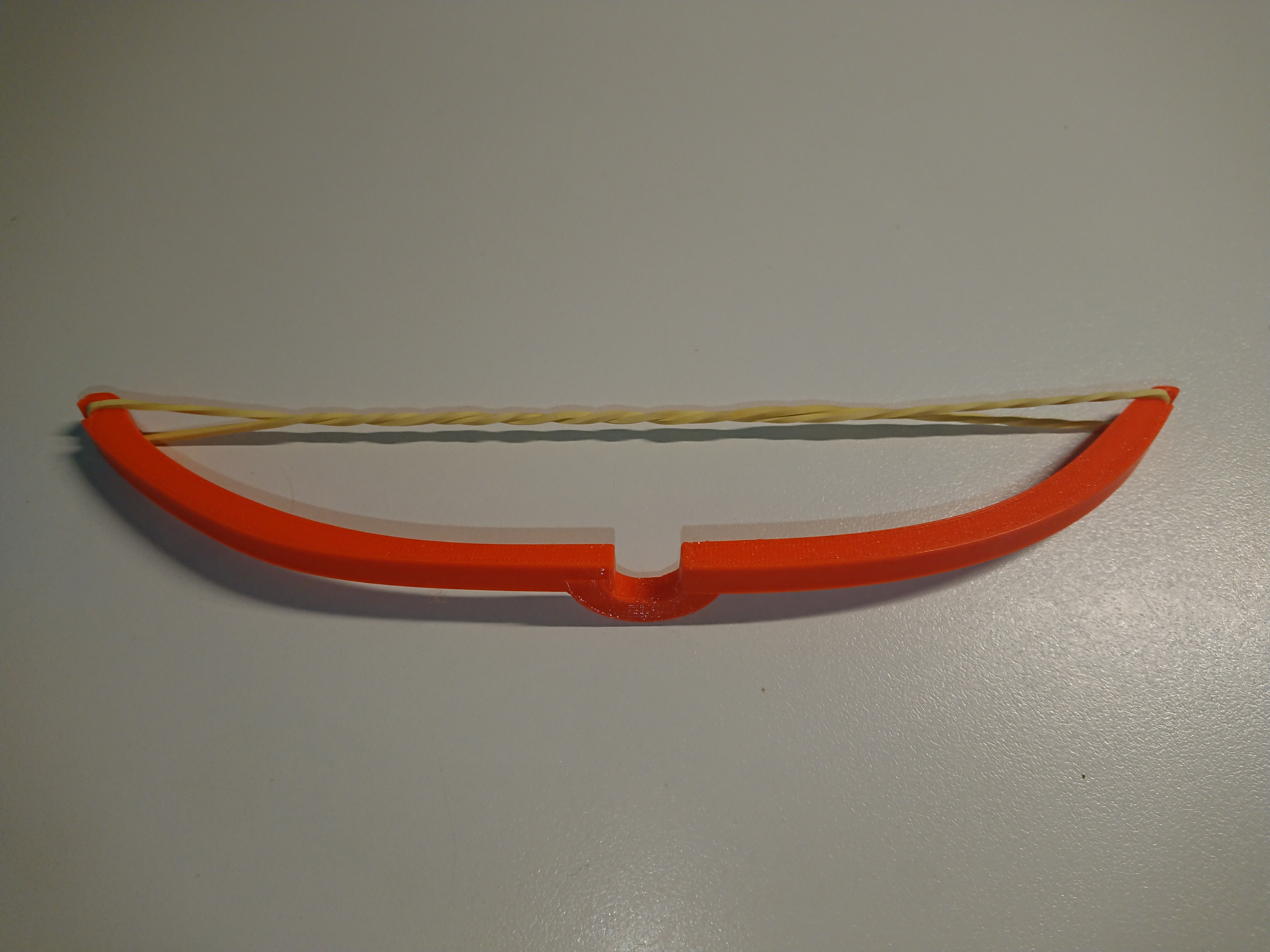 Mini bow with wide arrow rest