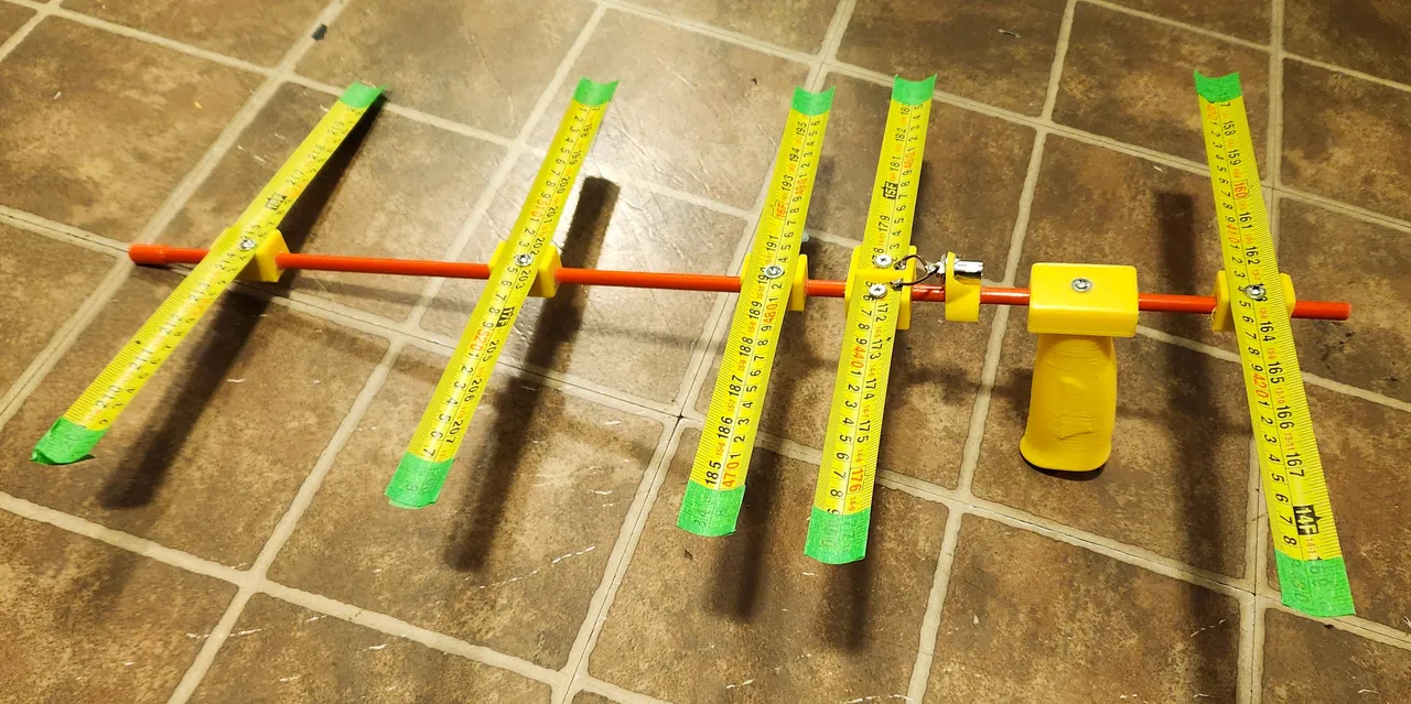 UHF Yagi-Uda antenna from fiberglass rod 8mm by Miaoucat | Download free STL model | Printables.com