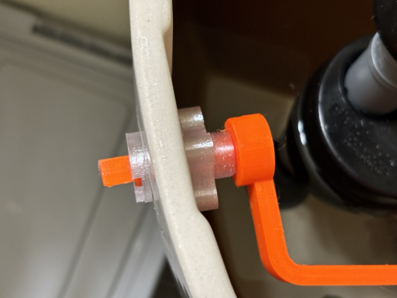 Toilet Flush Handle System with Angled Lever image 8