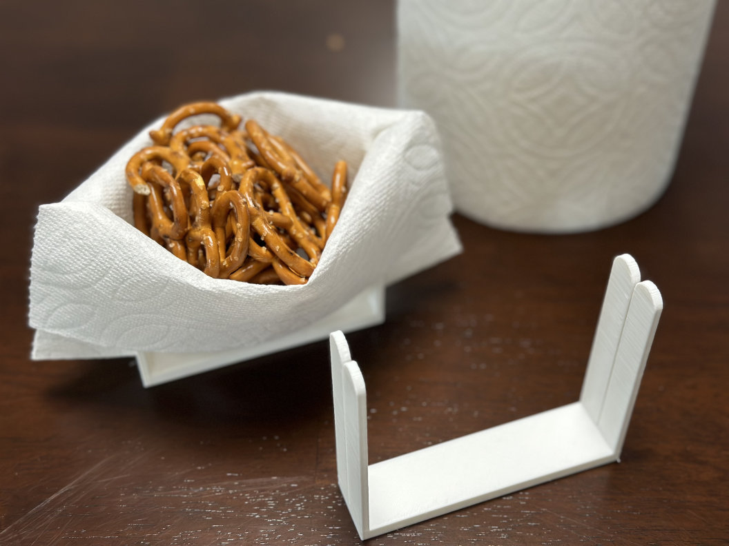 Paper Towel Snack Holder By CoffeeGirl713 Download Free STL Model bulk-half-sheet-paper-towels-15-rolls-case