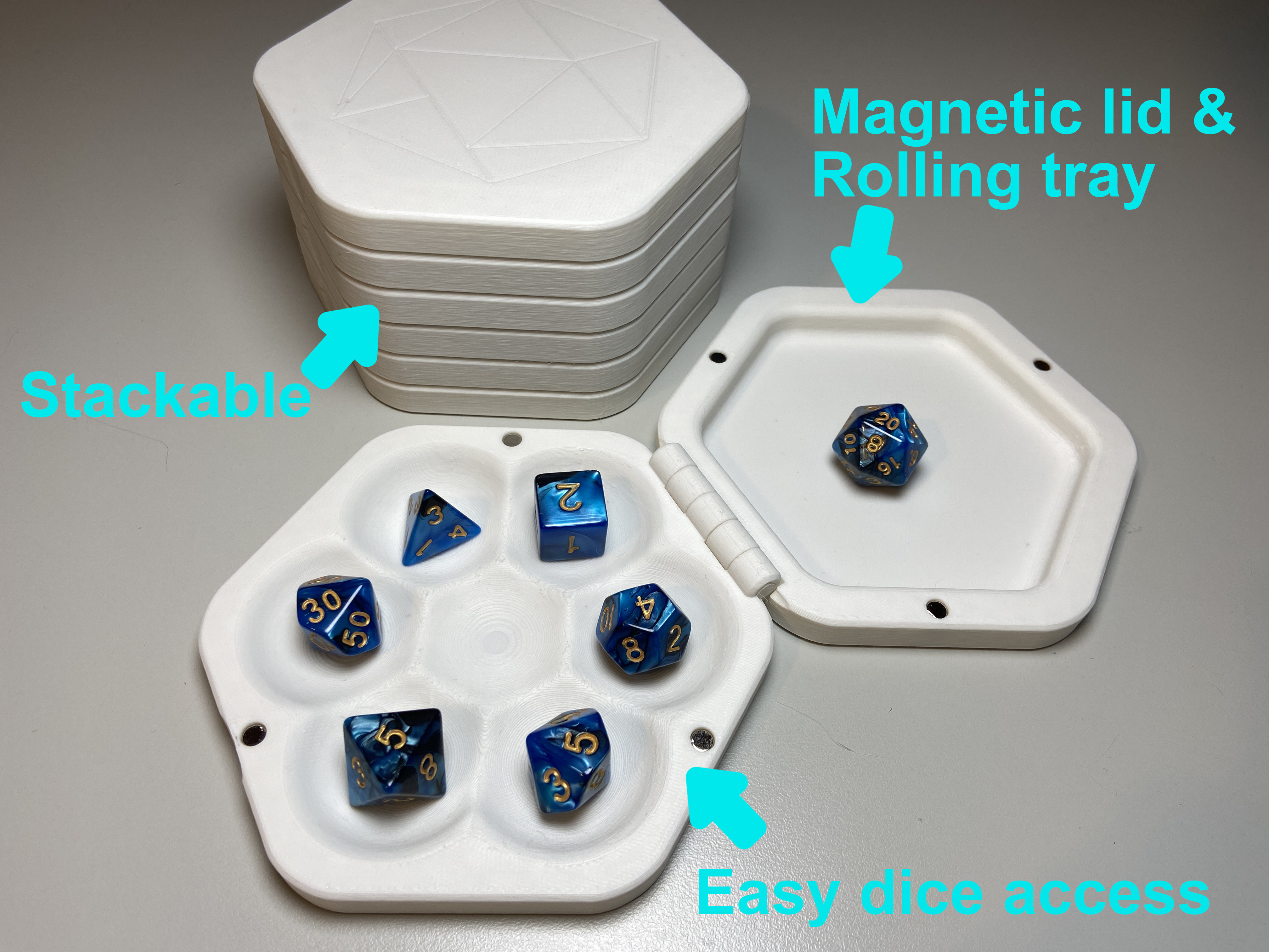 Dune dice storage box