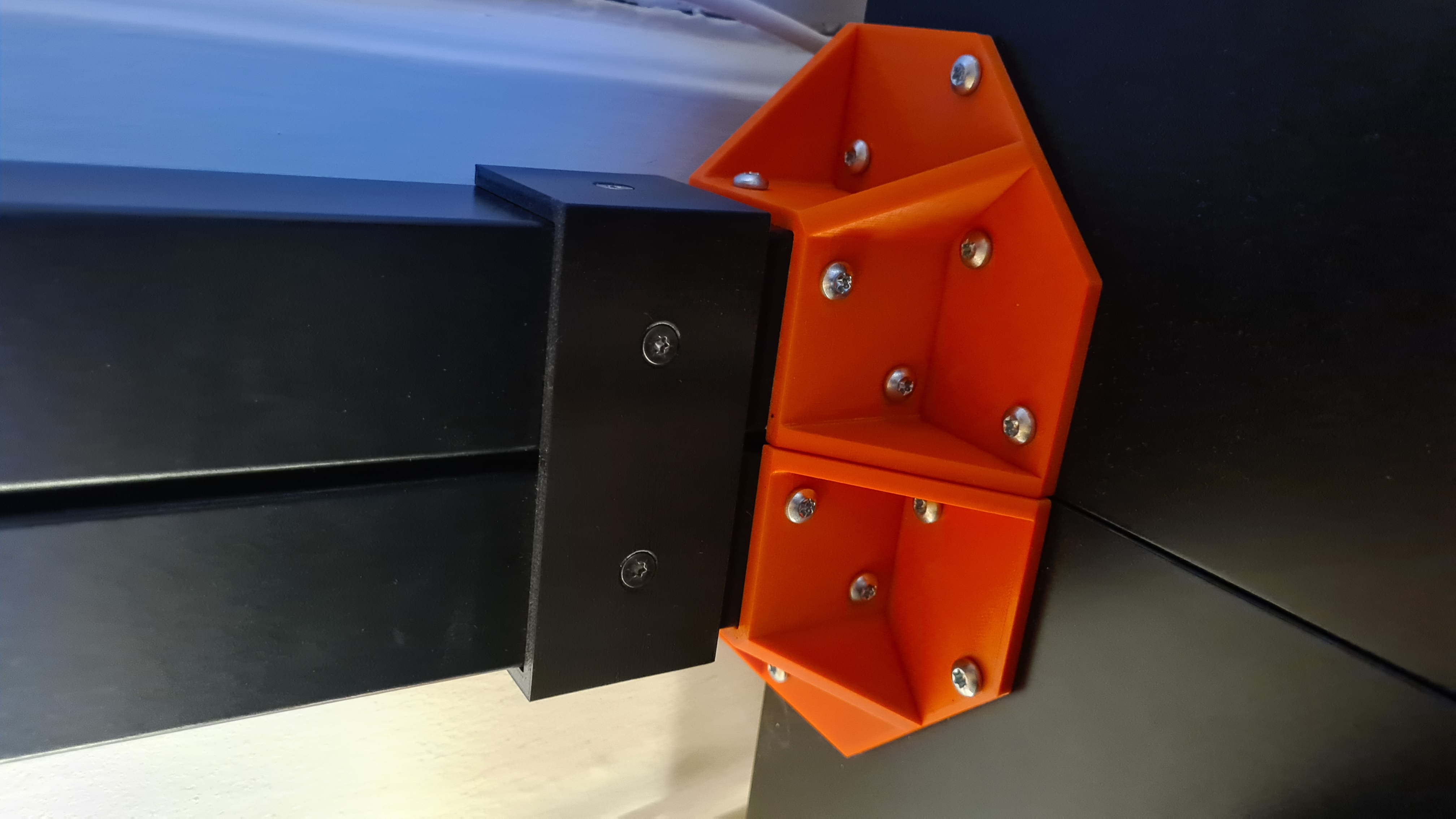 Ikea Lack enclosure side-by-side leg locks
