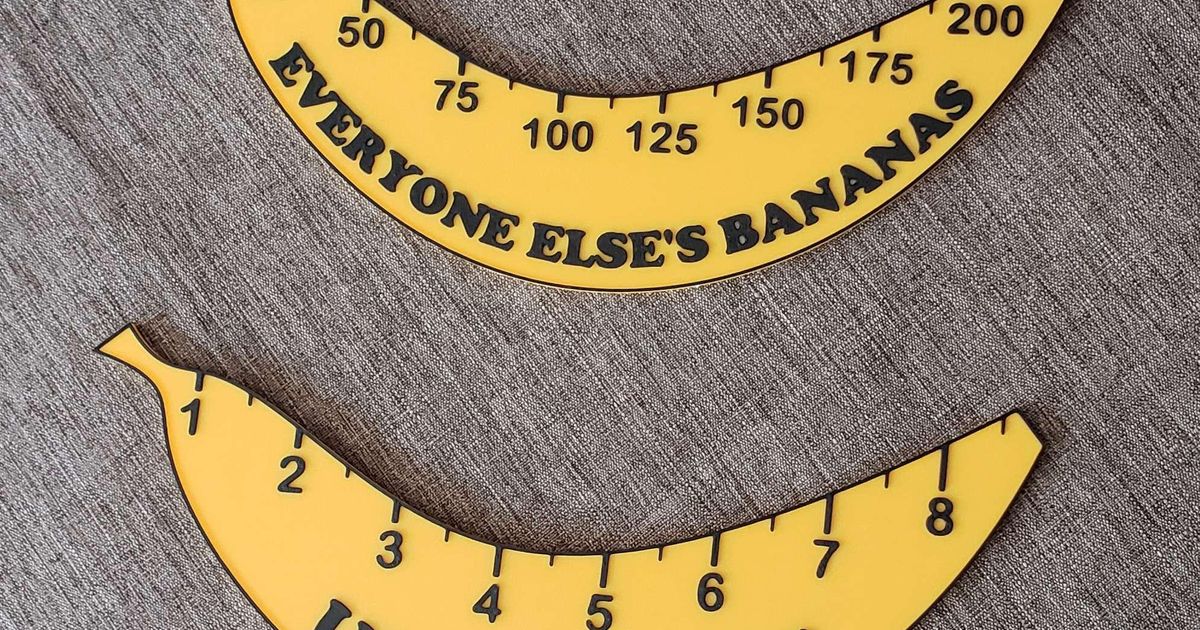 Bananas (for scale) by FatTony | Download free STL model | Printables.com