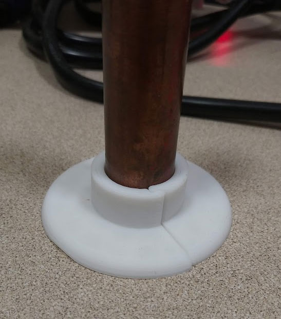 Snap-together Cosmetic Pipe Flange