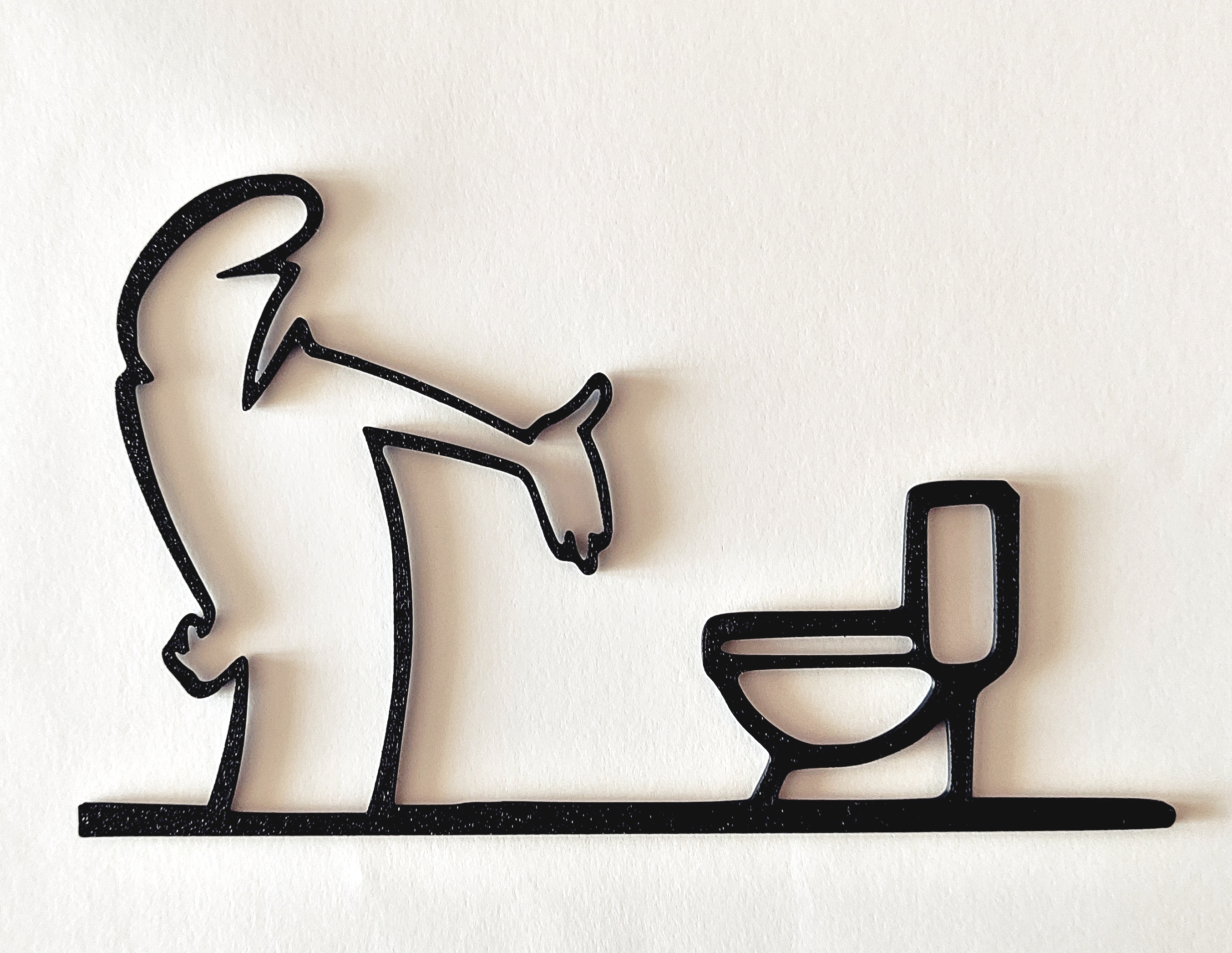 Funny “WC” Door Hanger – La Linea Balum 124
