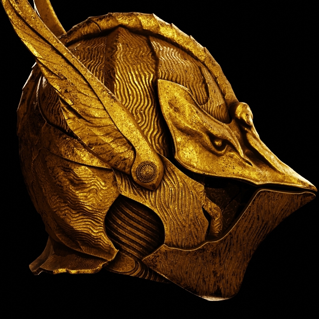 WYLDER DAWN HELMET and ORNATED MASK - Elden Ring Cosplay Fan Art Stl Model