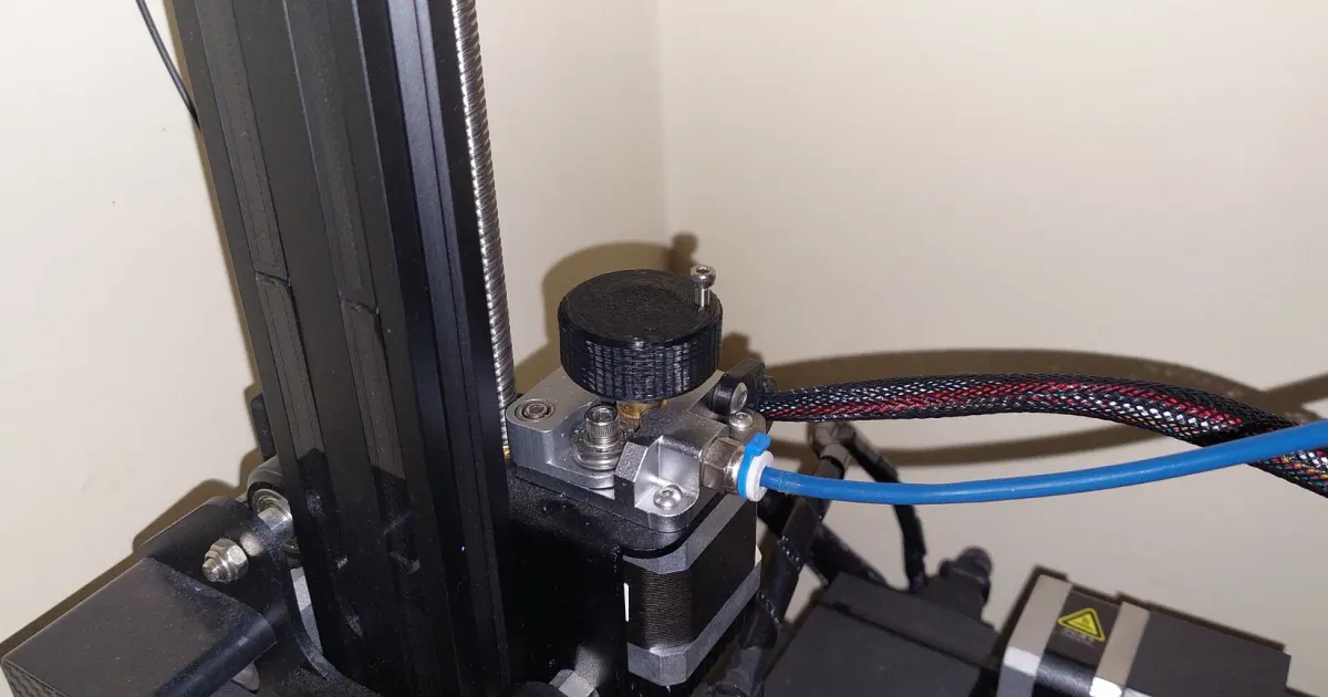 Professional Ender 3 v2 Extruder Motor Knob with Lever by Crisraz
