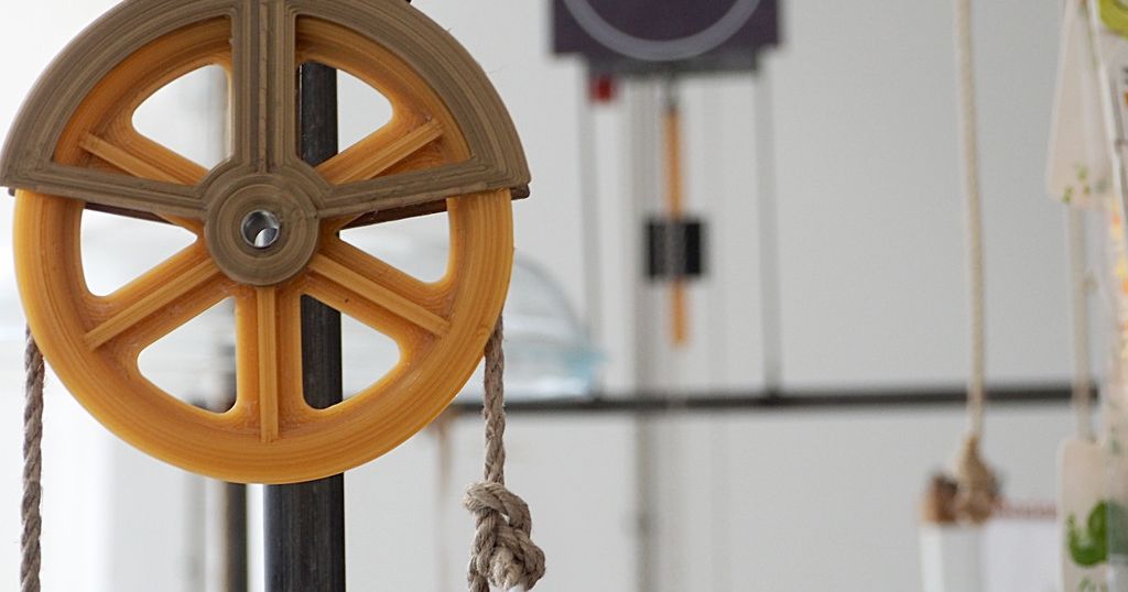 rope pulley 80mm cast iron style by TauchtNix Download free STL model