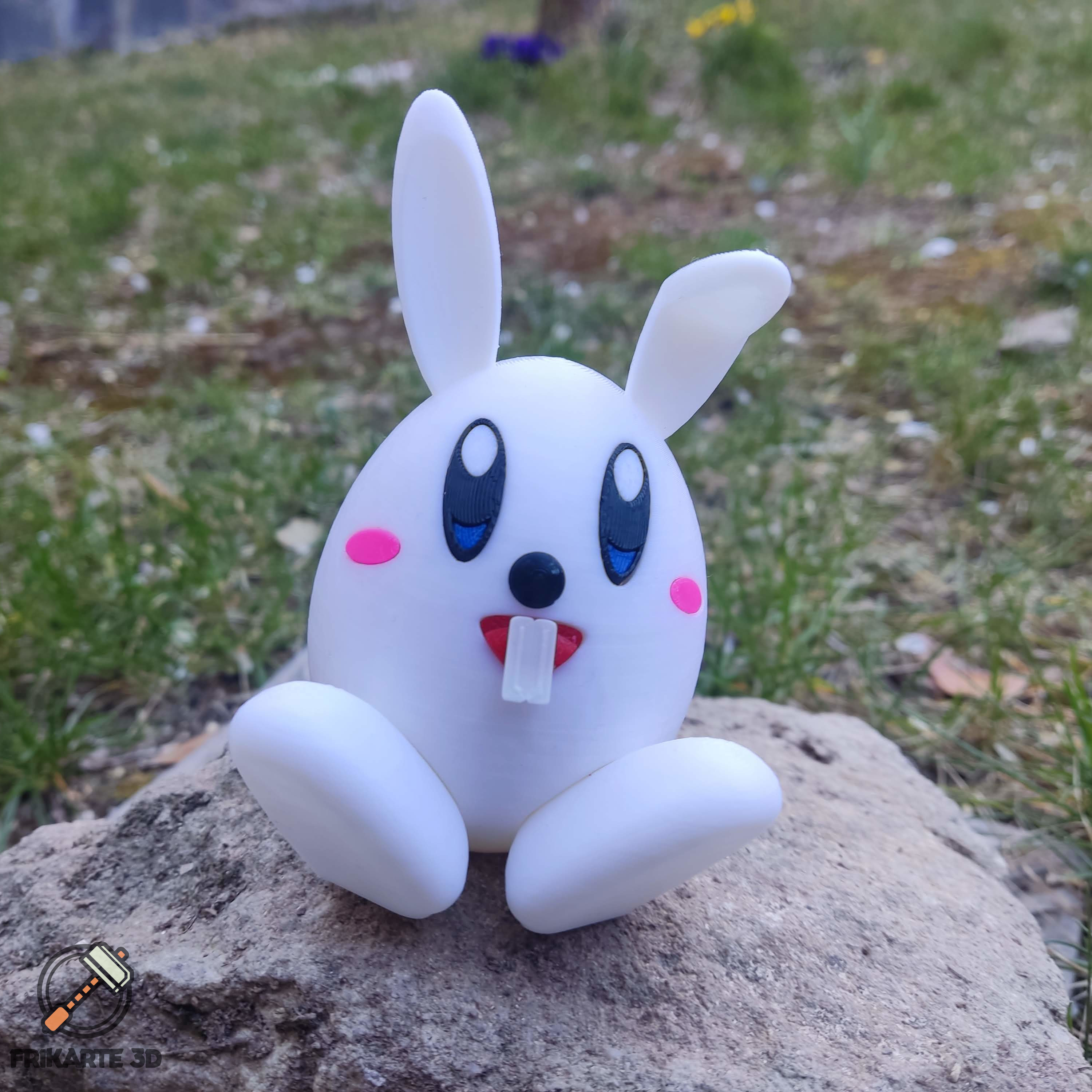 Miniatura 2 do modelo 3D Eggunny = Easter Egg + Bunny!