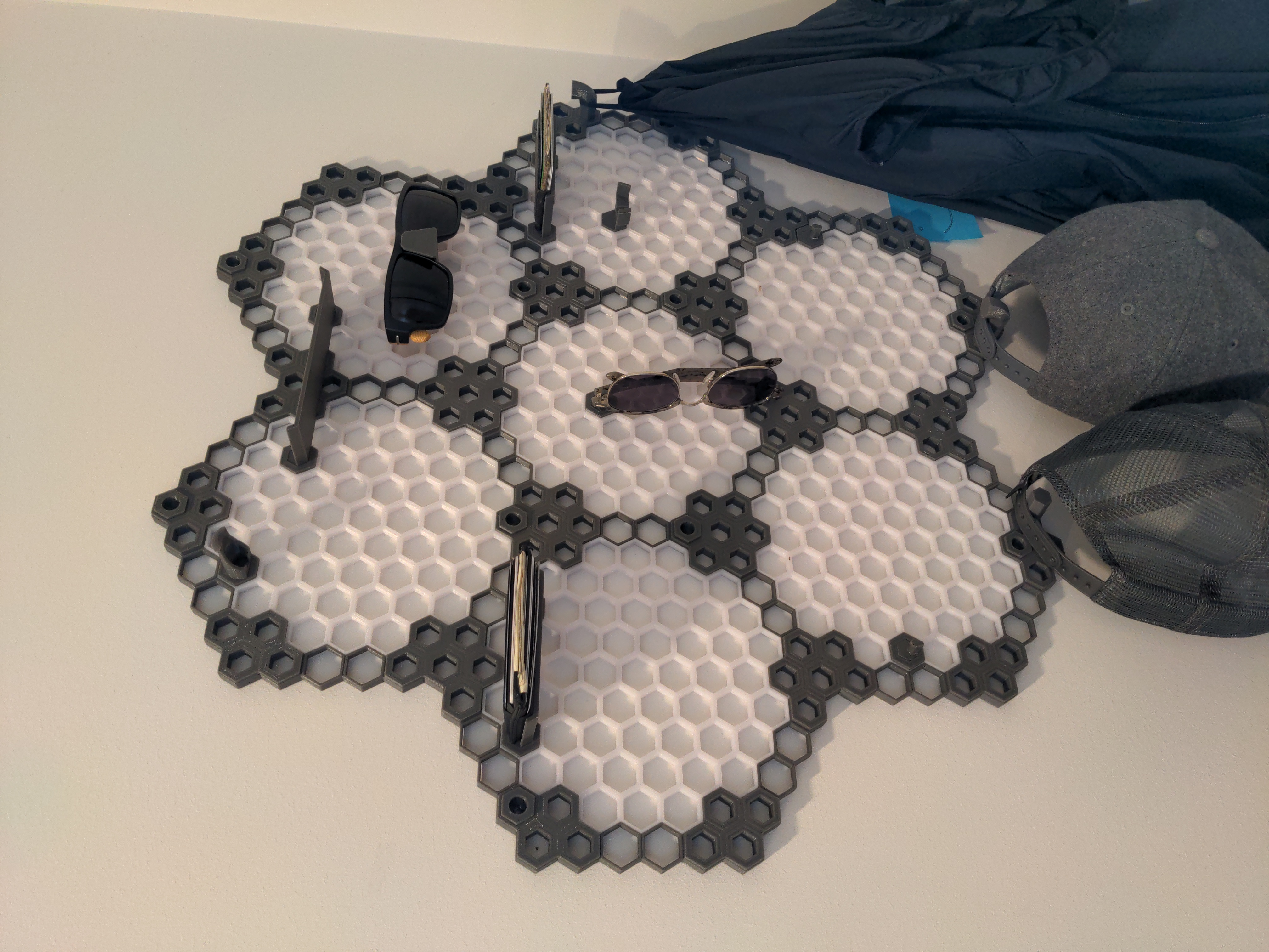 Honeycomb-Honeycomb Storage Wall 3D model thumbnail
