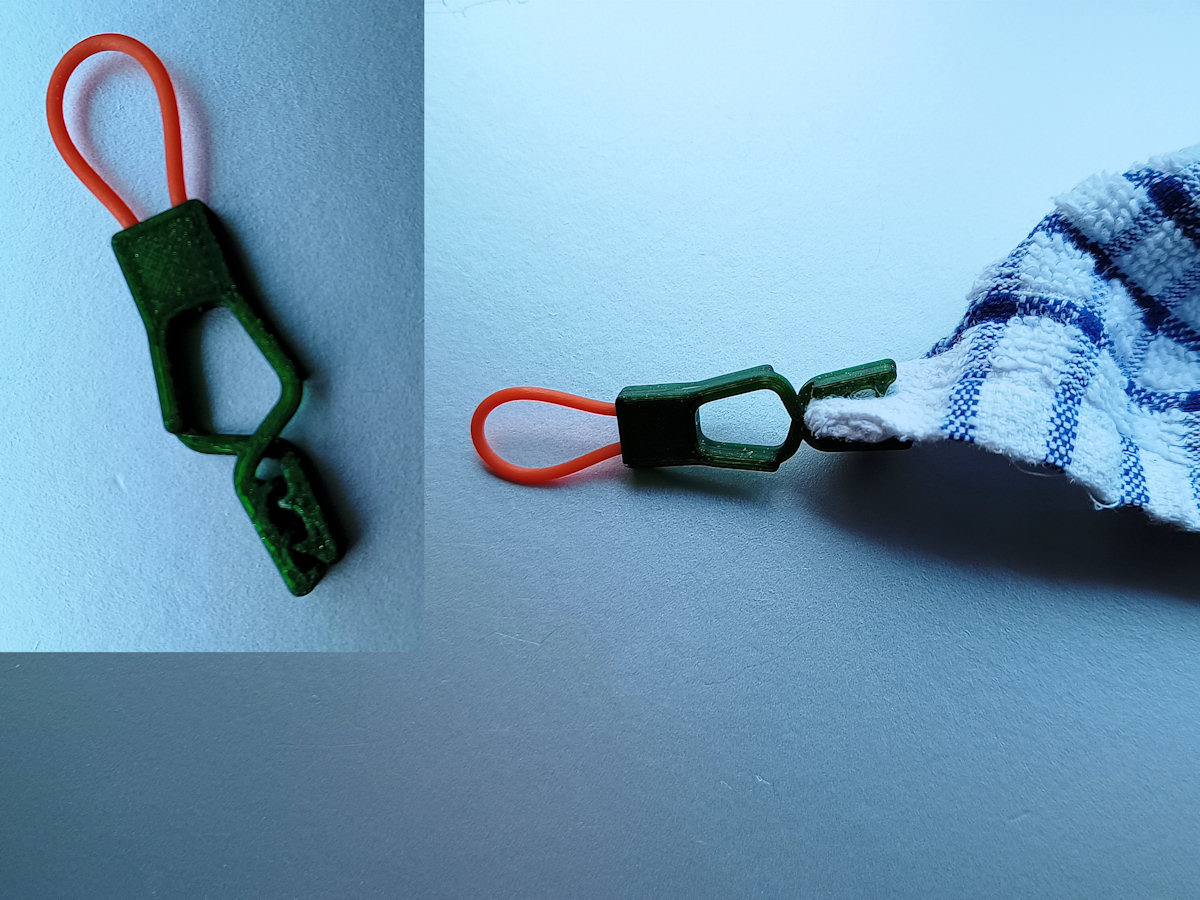 Miniatura 2 do modelo 3D Towel Clamp with Loop (using TULAS)