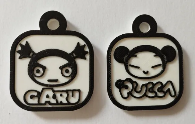 Pucca and Garu dog ID tags
